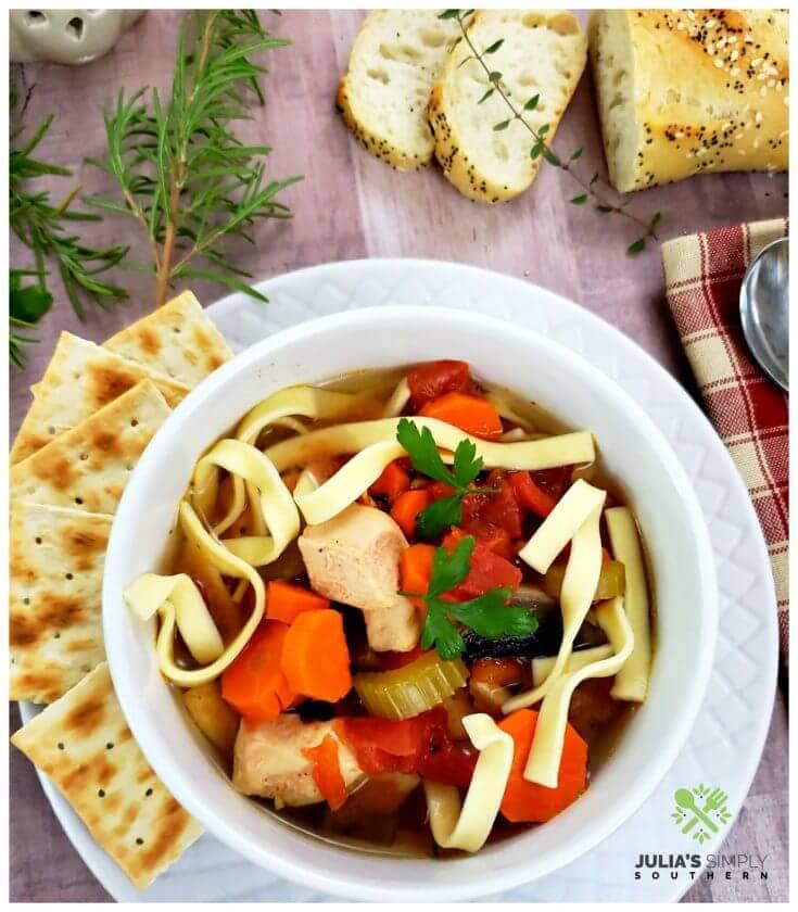 Grandmas Slow Cooker Chicken Noodle Soup recipe