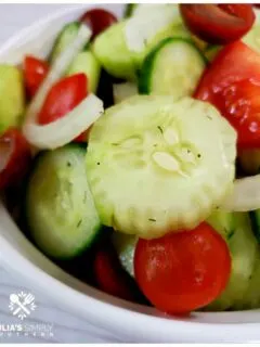 Delicious Cucumber, Tomato and Onion Salad Recipe with fresh vegetables
