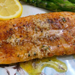 Easy Blackened Mahi Mahi - quick, flavorful & oven finished - fish with lemon slice