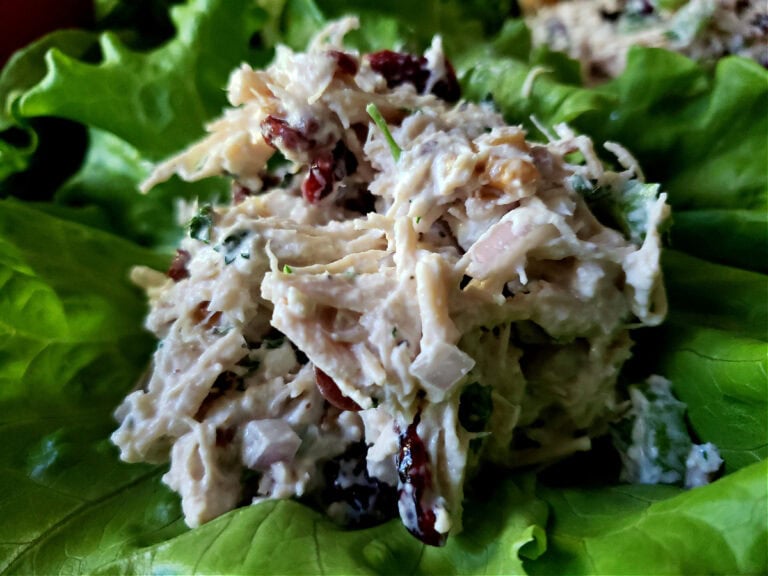 Chicken Salad on a bed of lettuce