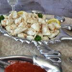 An easy Crab Cocktail that feels Fancy without the Fuss - cover image in silver crab serving dish
