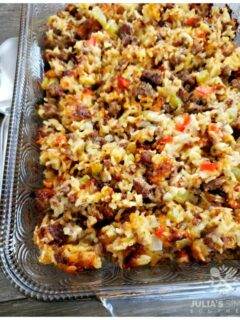 Amazing recipe for sausage and rice casserole
