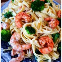 Best ever Blackened Shrimp and Broccoli Alfredo Recipe