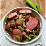 Recipe photo for Southern speckled butter beans with smoked sausage