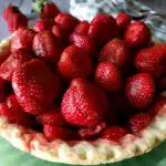 Easy Strawberry pie made with fresh local strawberries