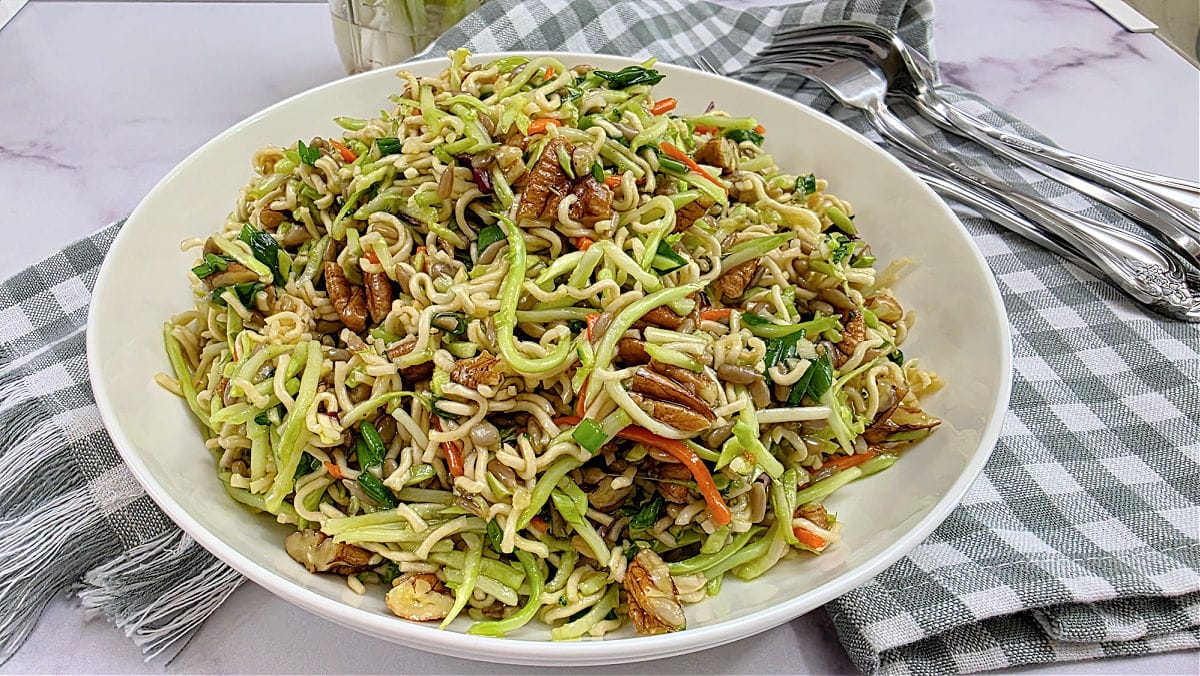 Easy Broccoli Slaw Recipe with Ramen