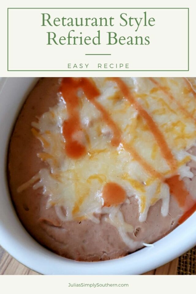 Easy Restaurant Style Refried Beans Recipe - Julias Simply Southern