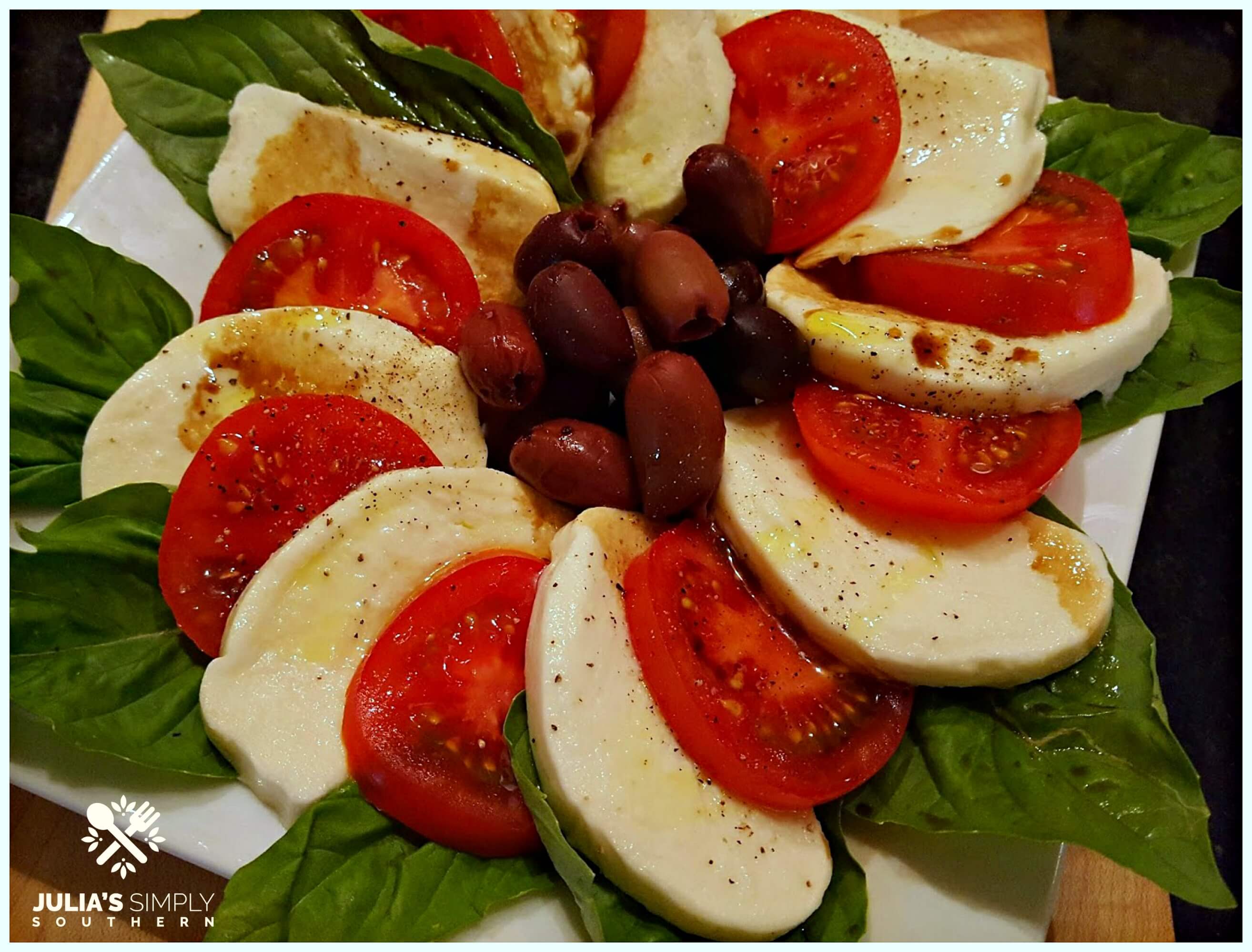 Tomato Basil and Mozzarella Salad 