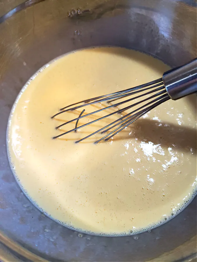 creamy sauce with cheddar soup and milk