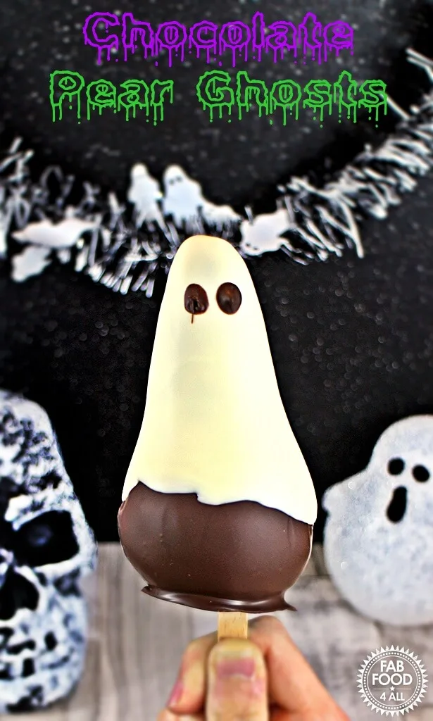 Chocolate Pear Ghosts