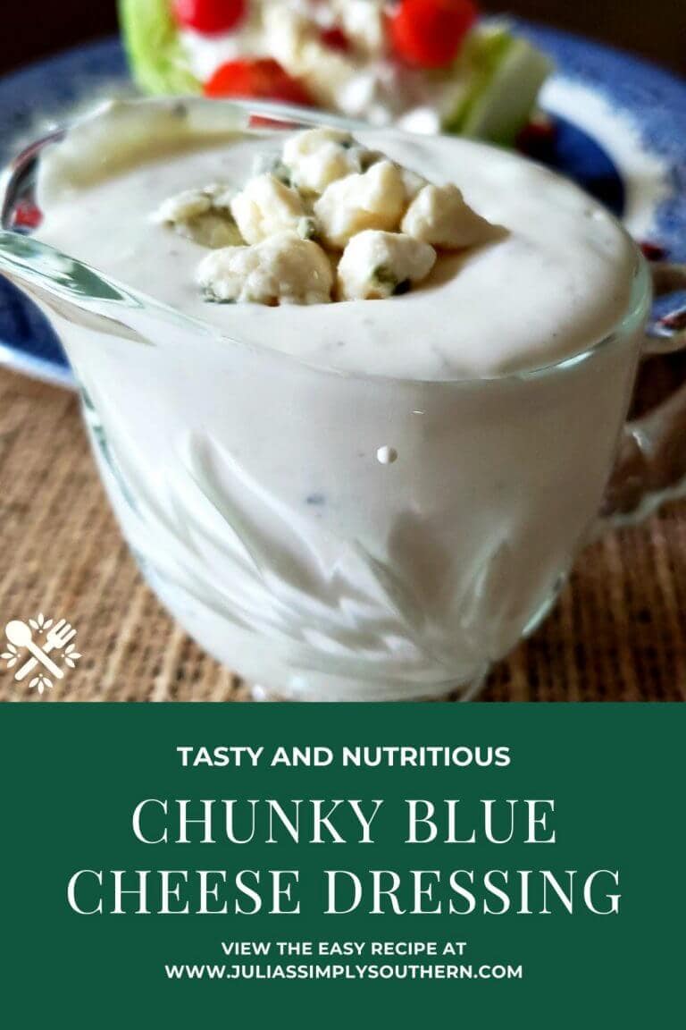 Chunky Blue Cheese Dressing Recipe Julias Simply Southern