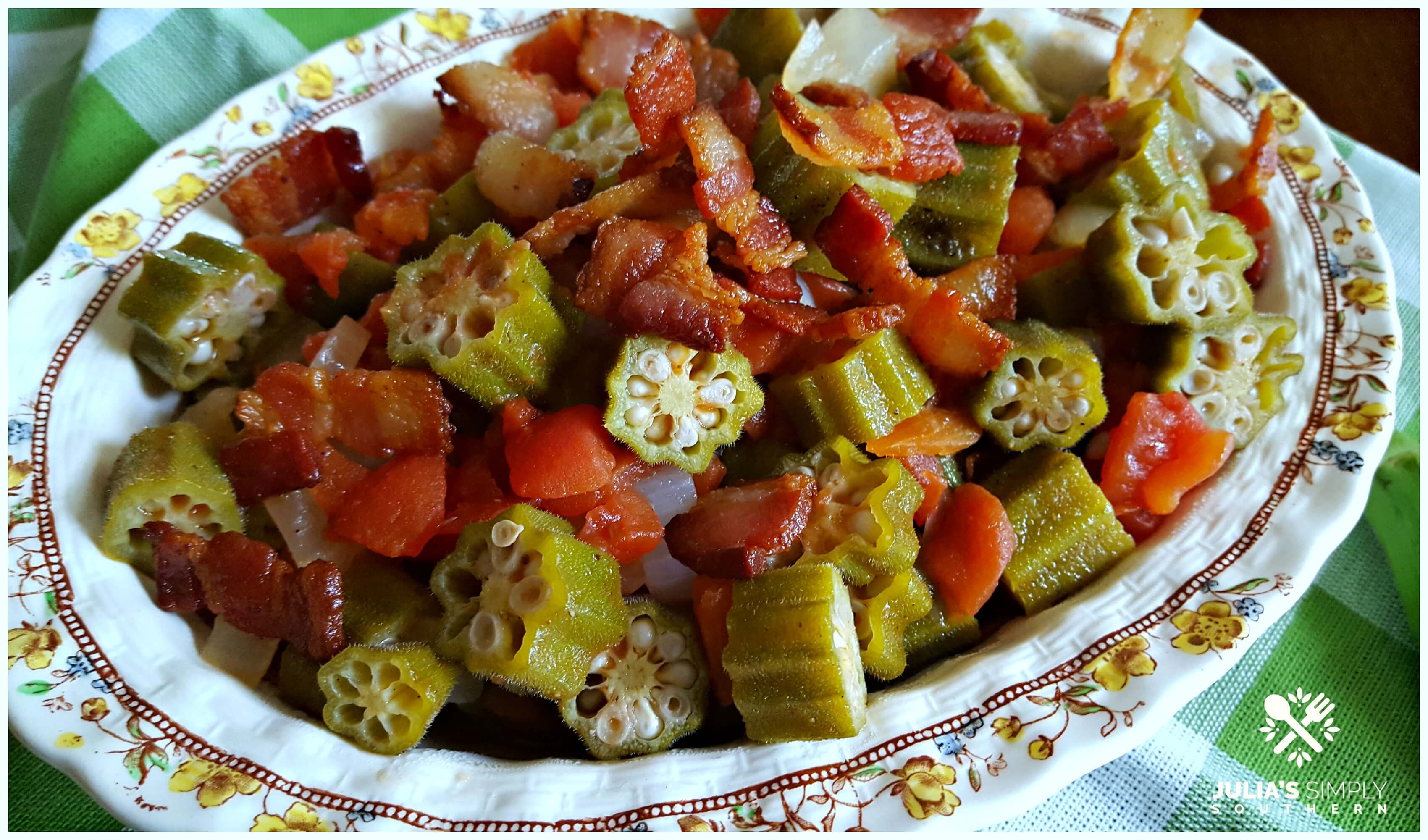 stewed tomatoes and okra