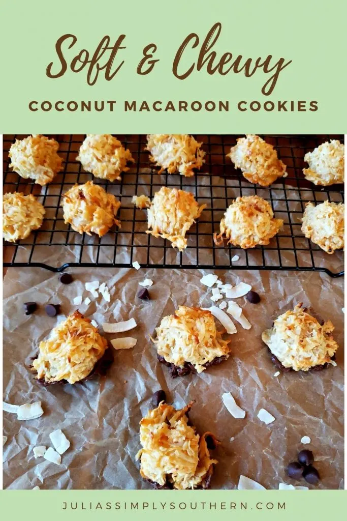 Easy Coconut Macaroons Recipe - Pin Image