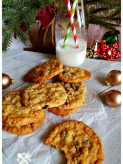Homemade Cookies for Santa - Oatmeal Raisin Cookies