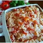 Classic Old Fashioned Southern Tomatoes and Rice Side Dish Recipe