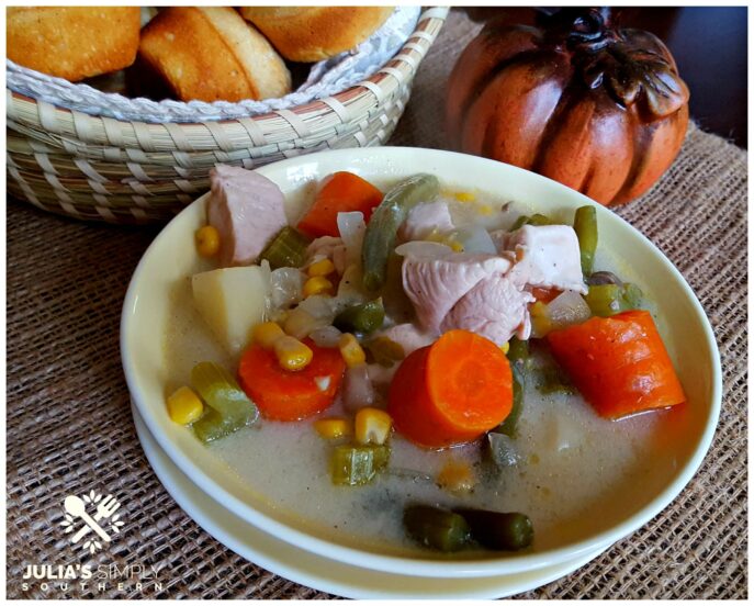 Creamy Country Chicken Stew - stove top or slow cooker version