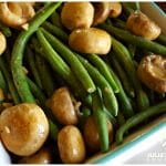 Green Beans with Mushrooms in a delicious sauce