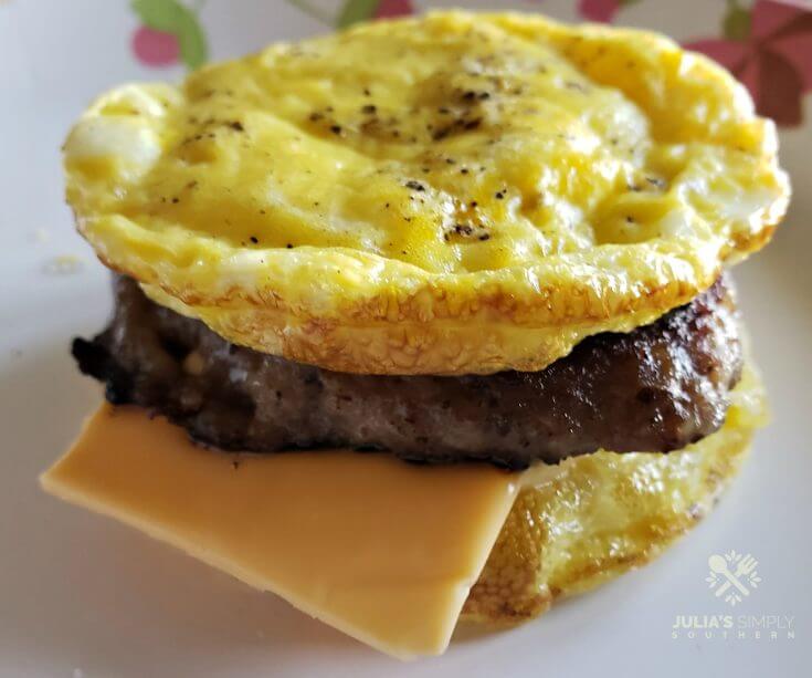 Low Carb Breakfast Sandwiches - Julias Simply Southern