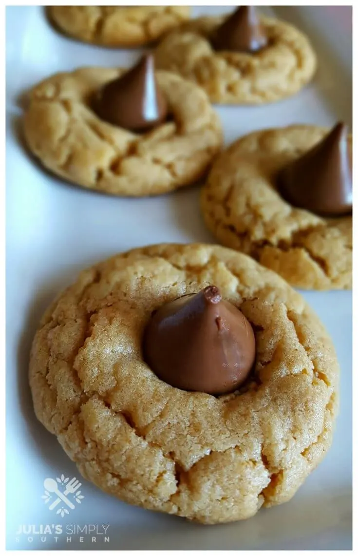 Peanut Butter Blossoms (no mixer!) - Katiebird Bakes