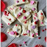 White Vanilla Chocolate Valentine's Day Homemade Treats - Easy - food gifts - hearts