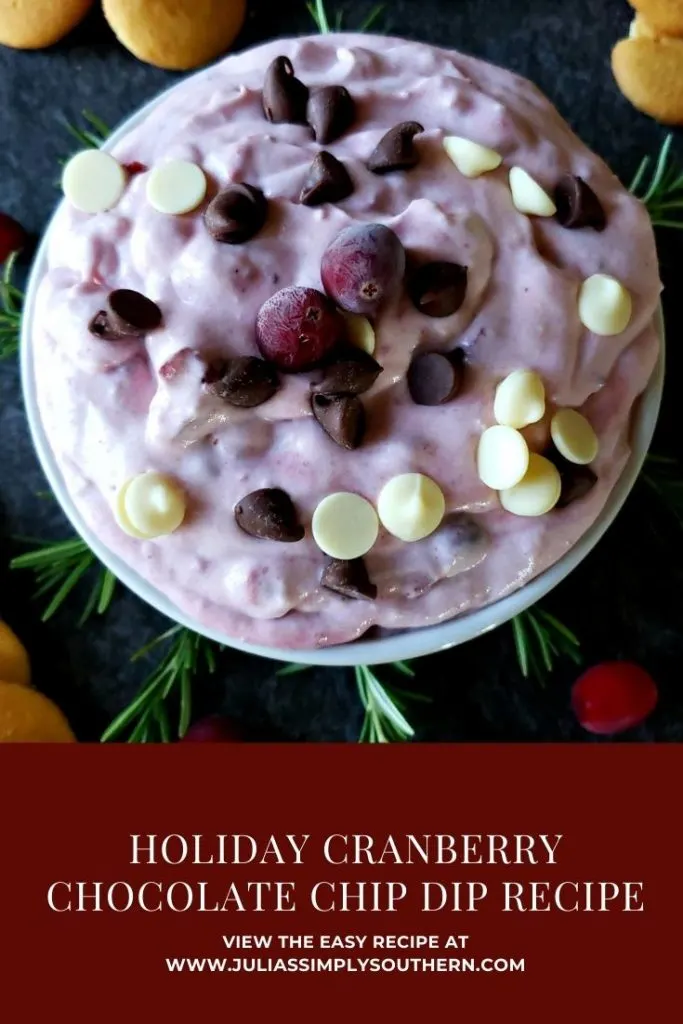 Pin image - Holiday cranberry dip