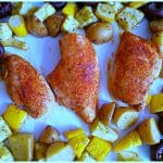 Healthy Sheet Pan Dinners - Creole Chicken with Roasted Vegetables