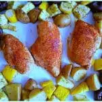 Healthy Sheet Pan Dinners - Creole Chicken with Roasted Vegetables