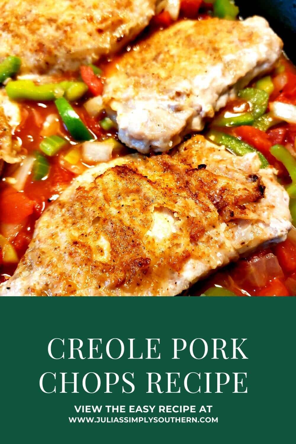 Creole Pork Chops Recipe Julias Simply Southern
