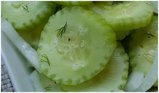 Southern Cucumber and Onion Salad