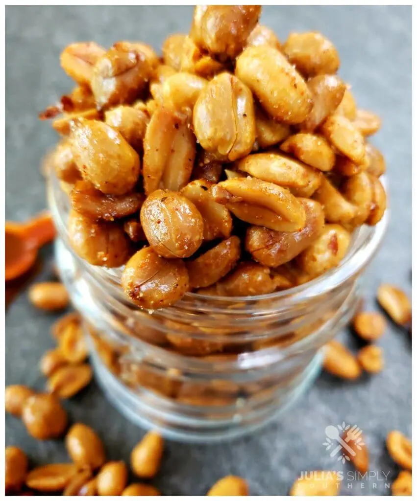 Seasoned and flavored with barbecue roasted peanuts for parties