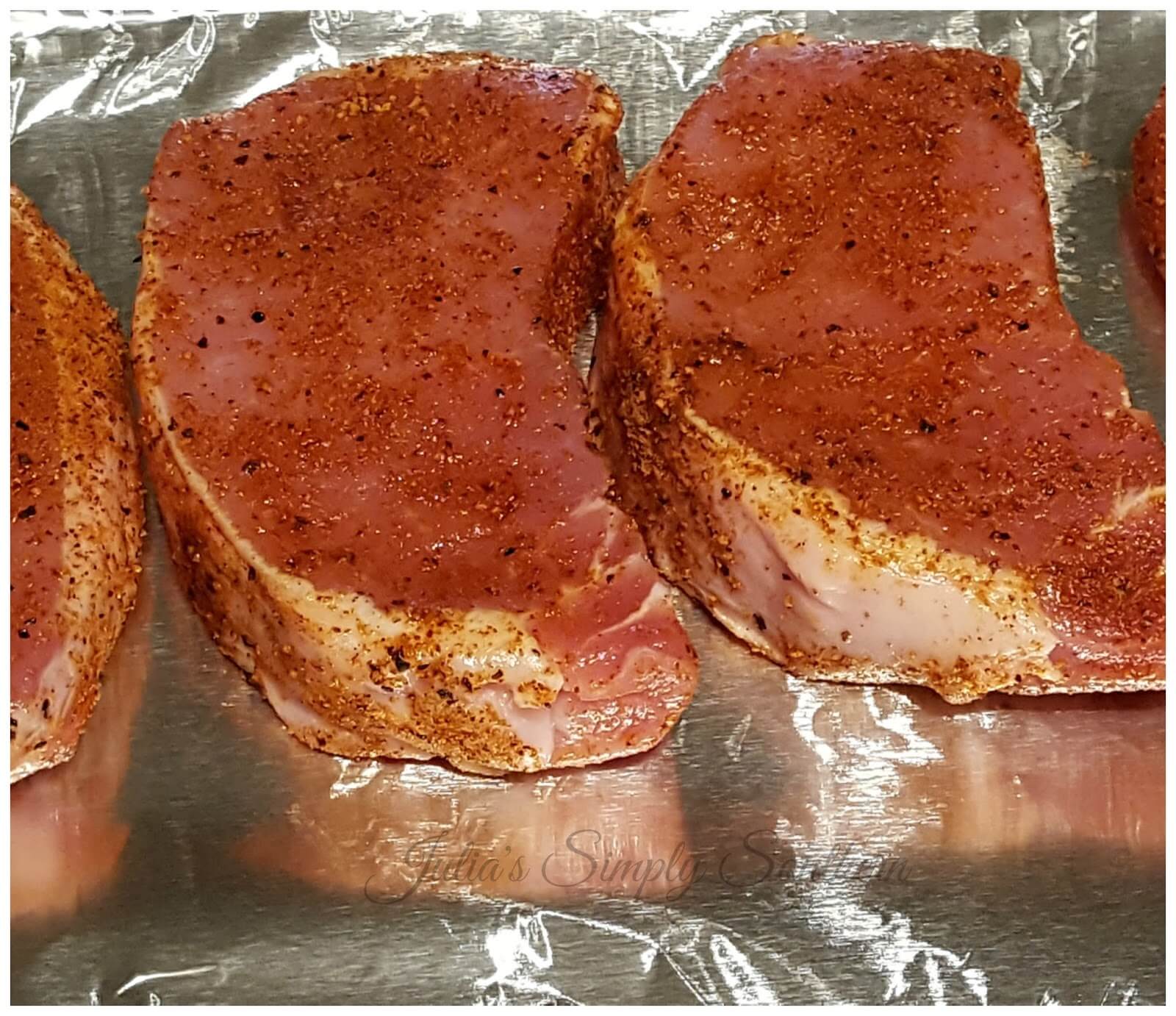 Oven Baked BBQ Pork Chops Julias Simply Southern