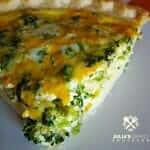 Delicious broccoli and cheddar cheese quiche recipe for breakfast