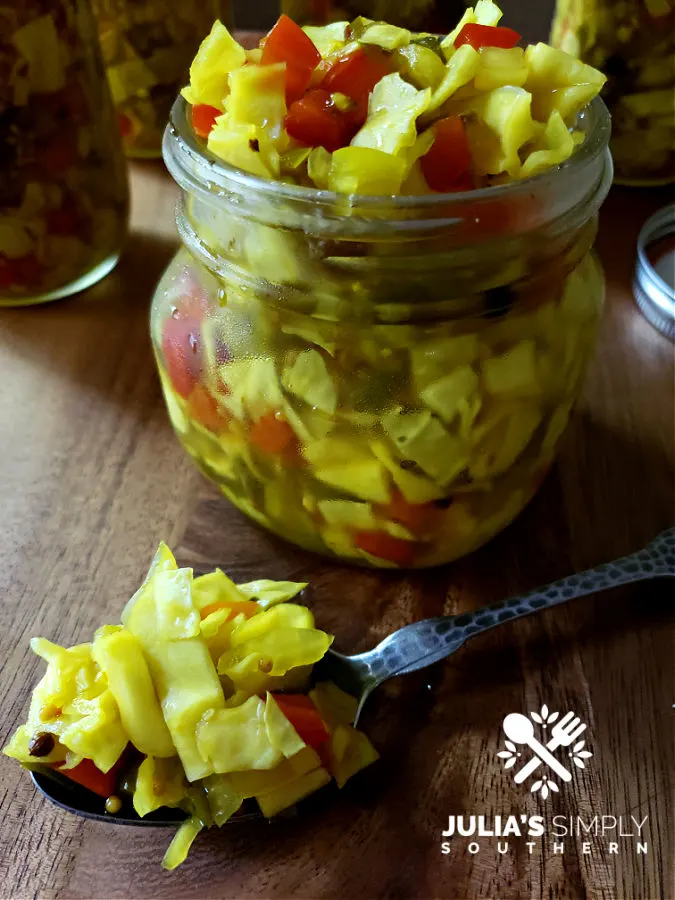 Homemade Chow Chow Relish Easy Recipe Julias Simply Southern