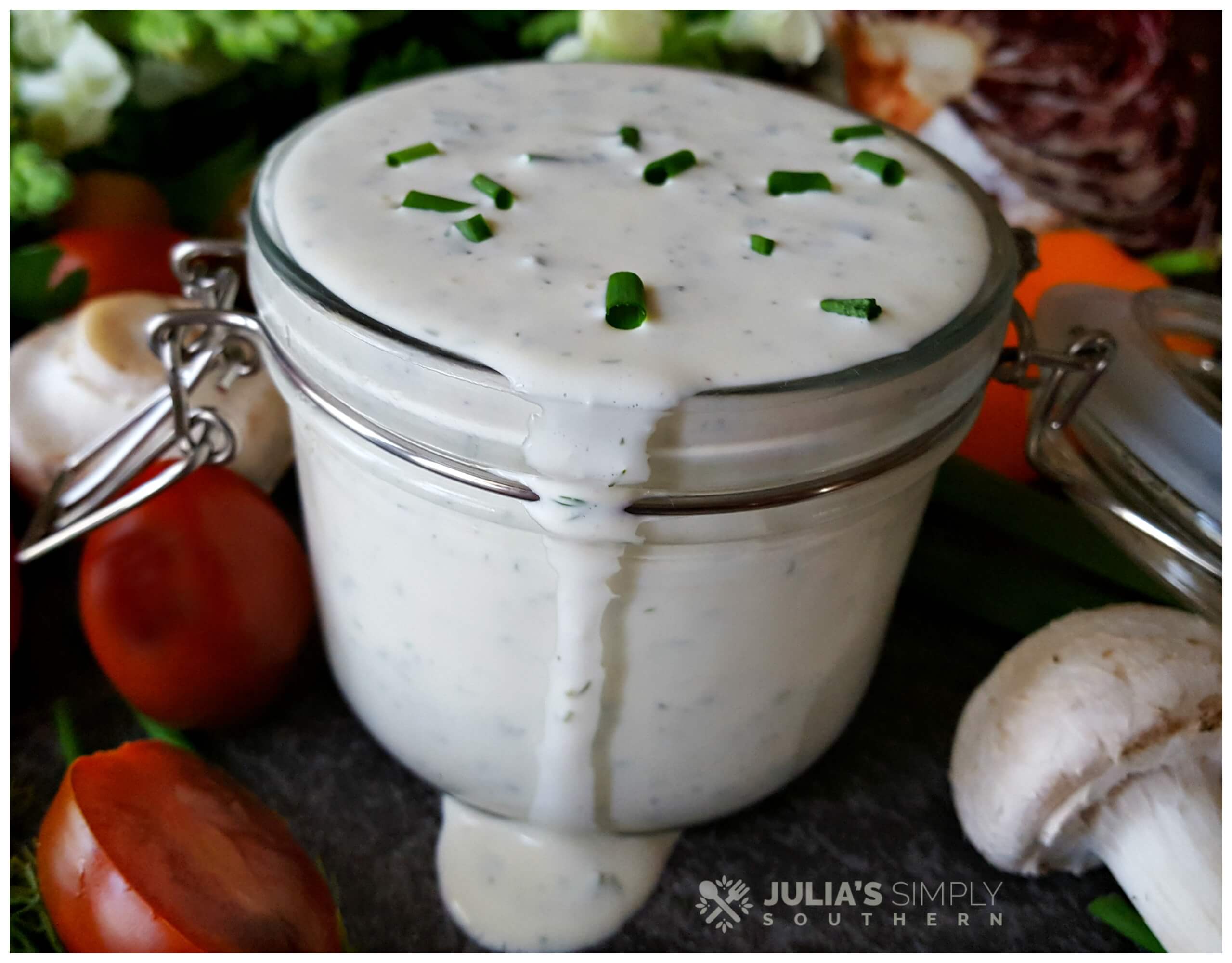 Easy buttermilk classic ranch dressing from scratch