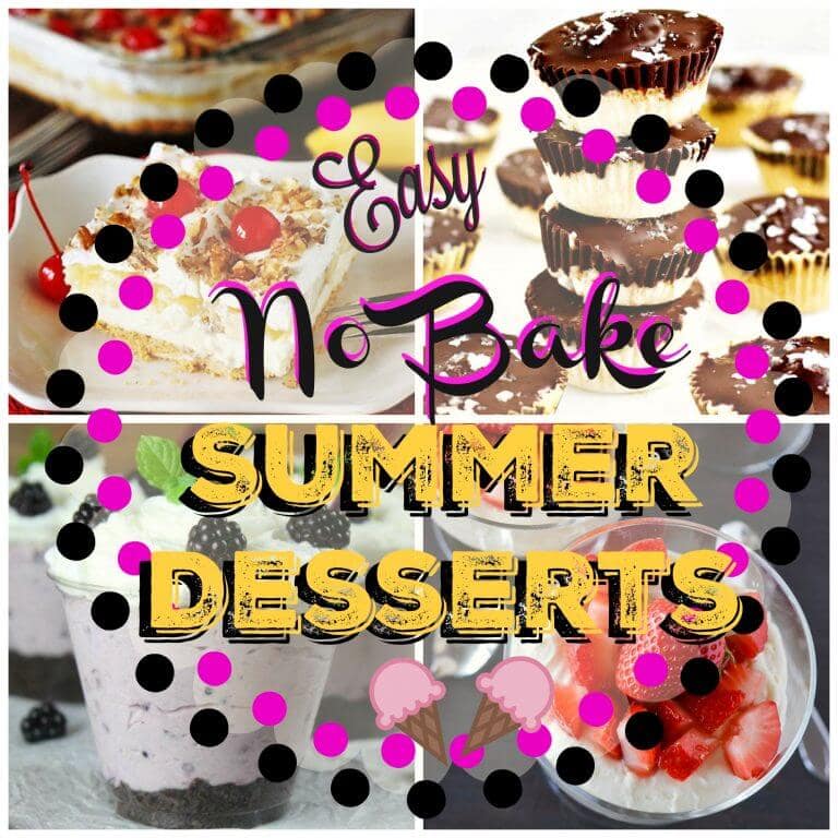 The Best No Bake Desserts with few ingredients that are cool for summer