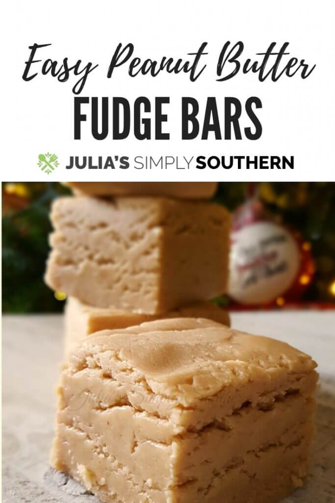 Easy Peanut Butter Fudge Bars Julias Simply Southern