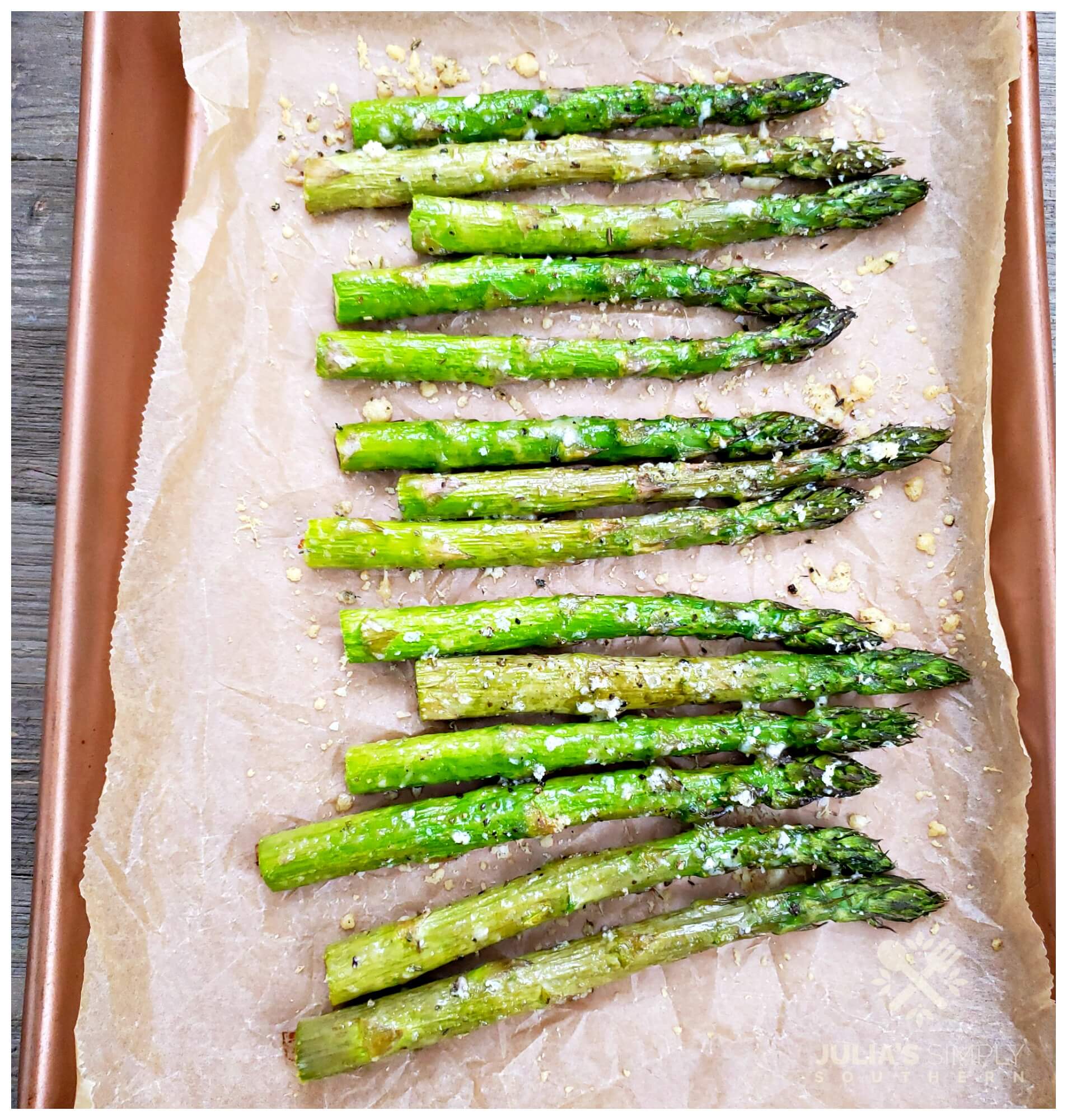 Oven Roasted Parmesan Asparagus Julias Simply Southern