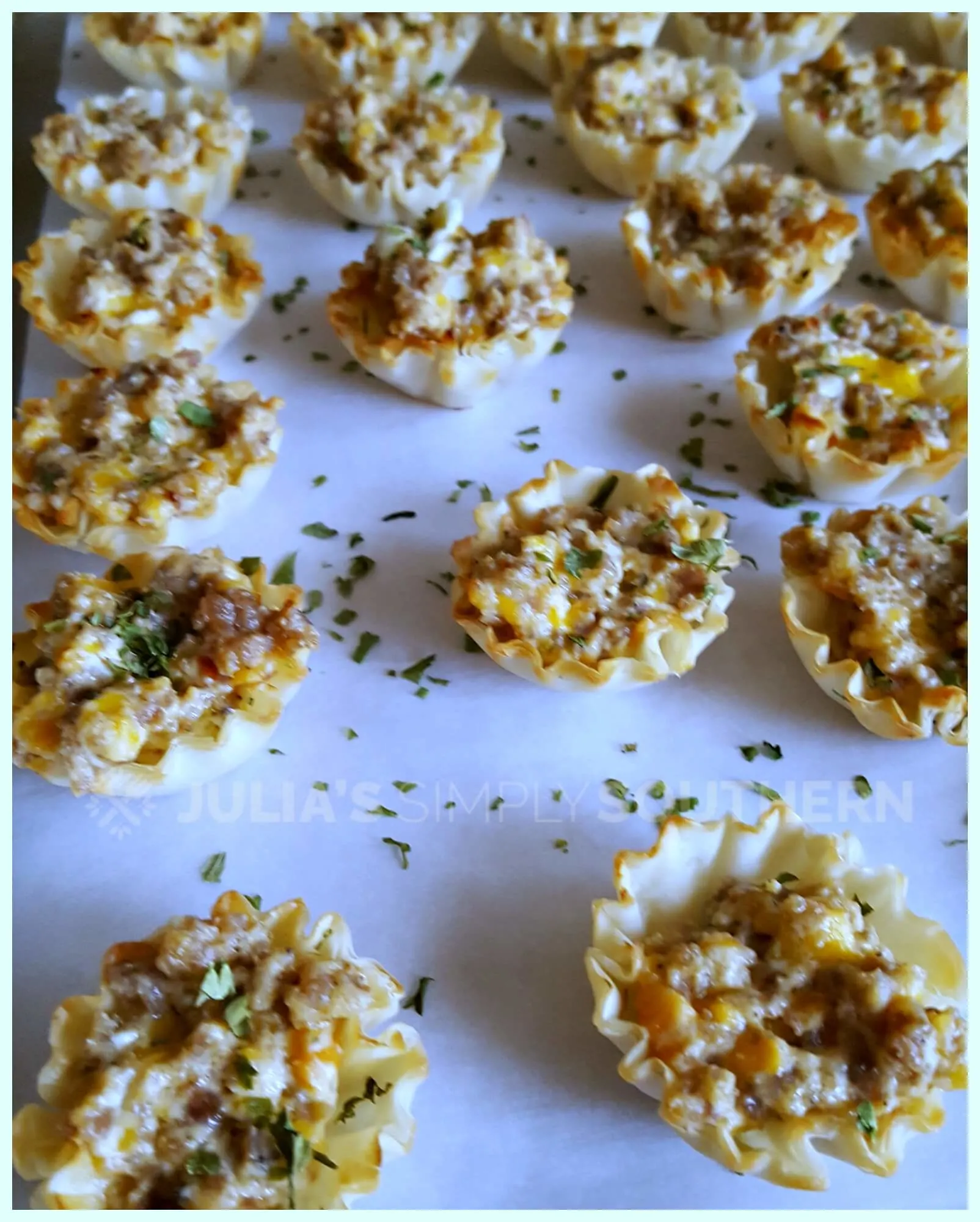 Easy Sausage Phyllo Cups - Best Appetizers