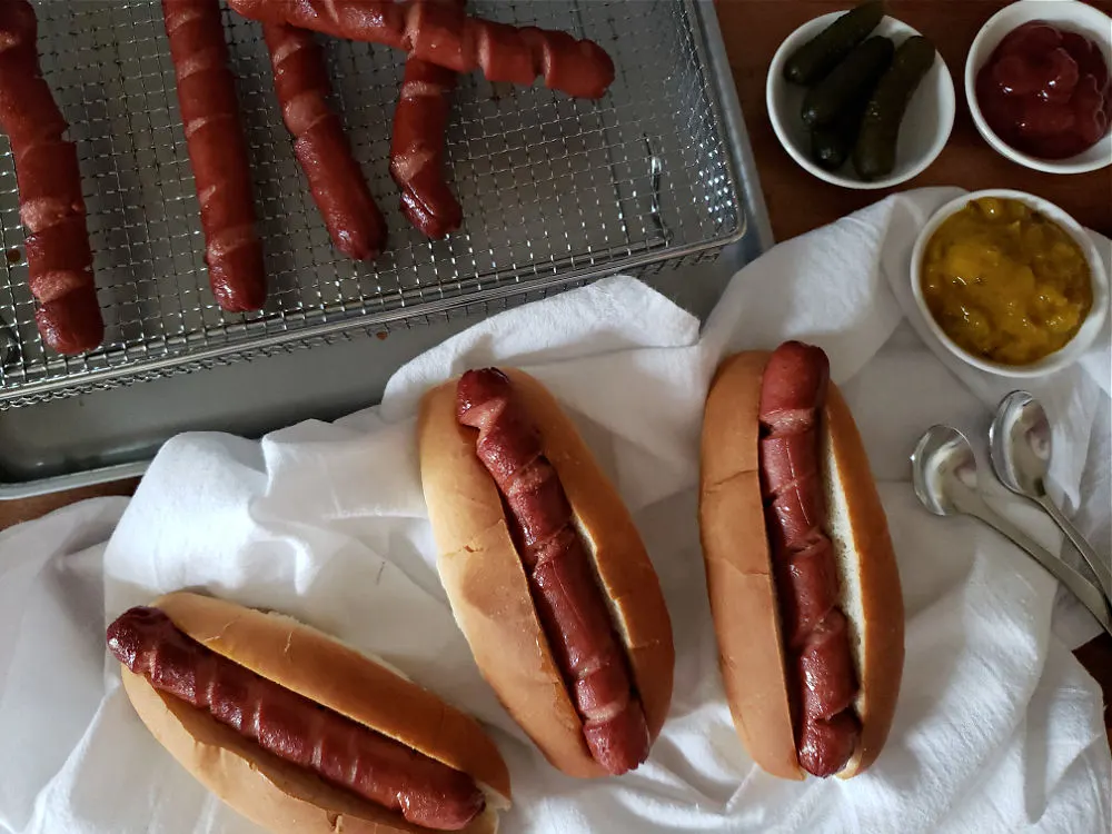 Easy Air Fryer Hot Dogs - A Southern Soul