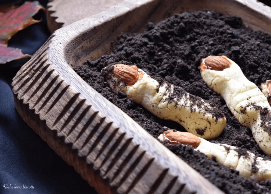 Halloween Witch Finger Butter Cookies