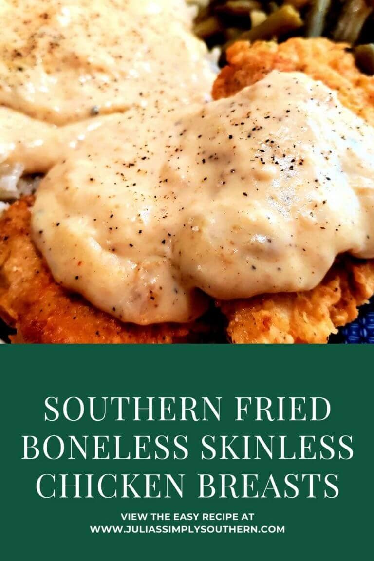Herb Seasoned Fried Chicken Breast Julias Simply Southern