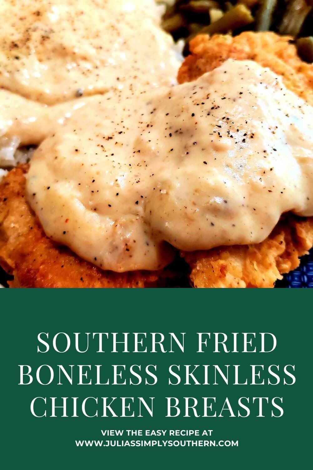 Herb Seasoned Fried Chicken Breast - Julias Simply Southern