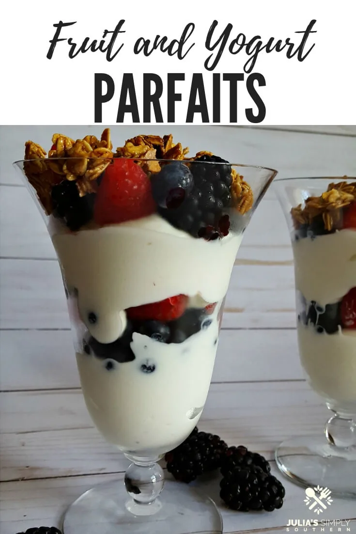 Fruit and Yogurt Parfaits with Granola 