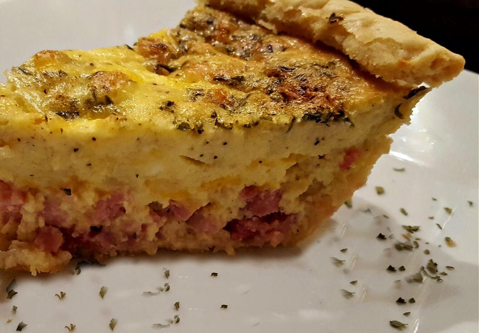 Ham & Cheese Quiche Recipe Julias Simply Southern