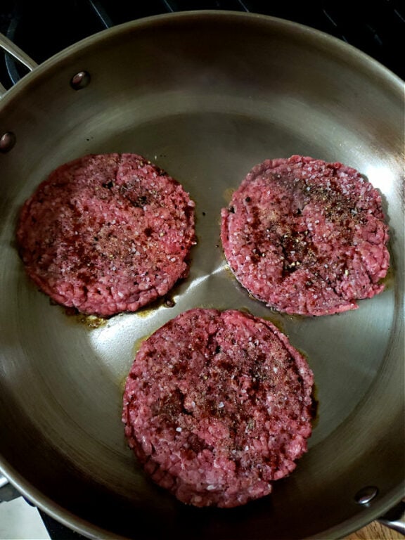 Hamburger Steaks with Onions Peppers and Mushrooms Julias Simply Southern