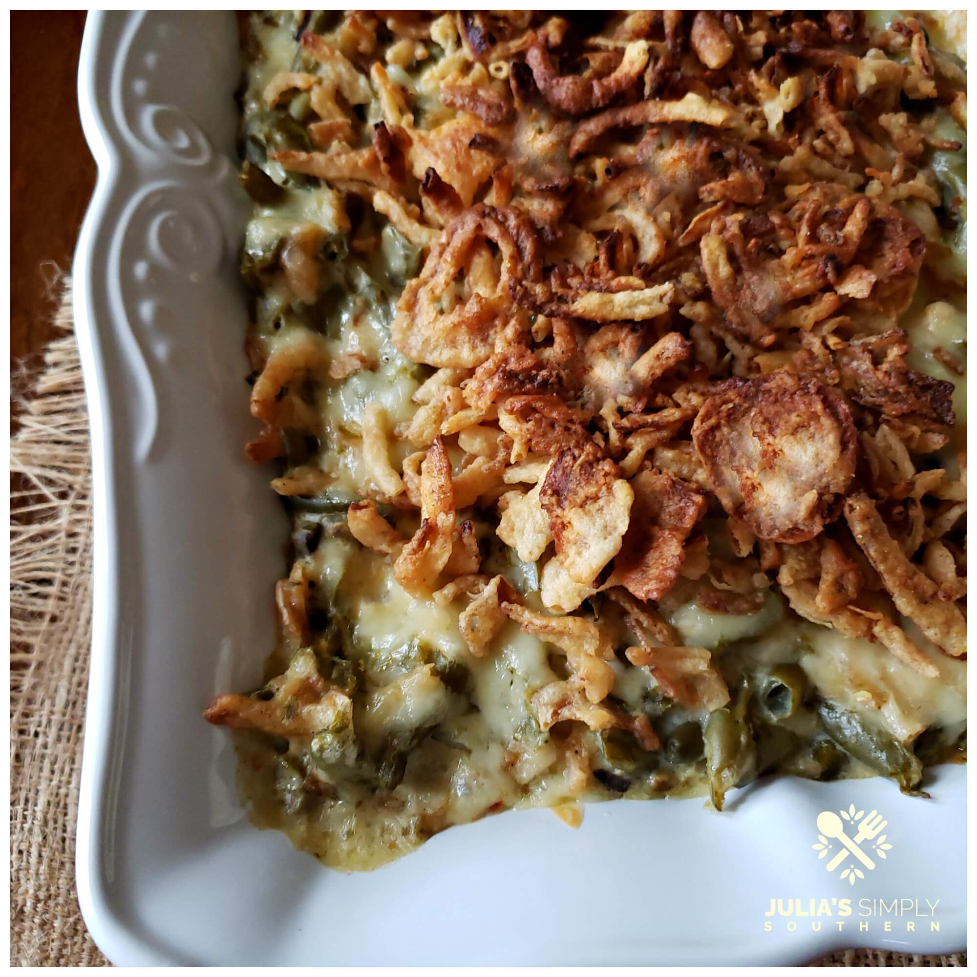 Easter Side Dish Recipes - Best Green Bean Casserole for a crowd