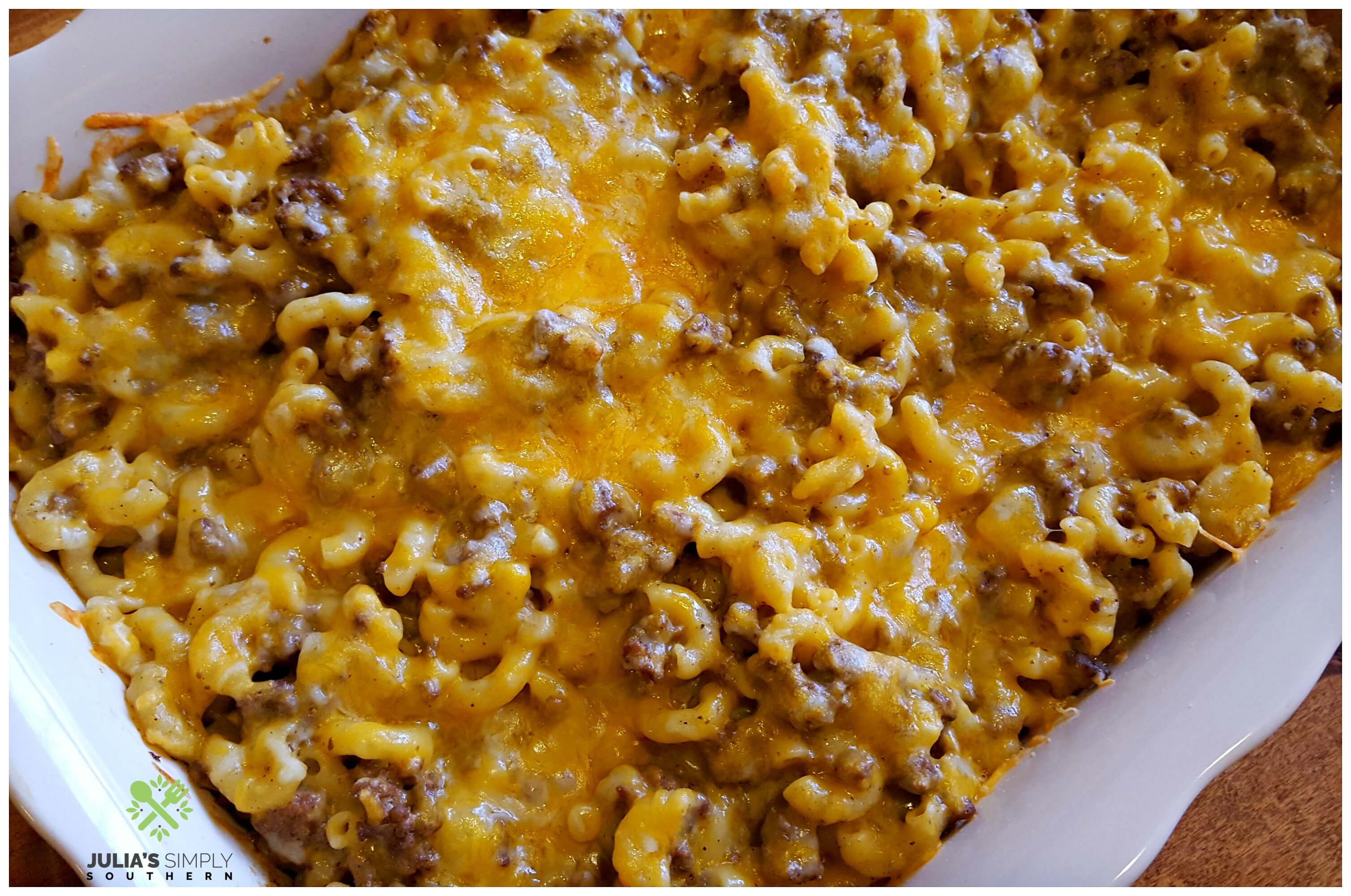 Ground Beef Casserole Recipe - Julias Simply Southern