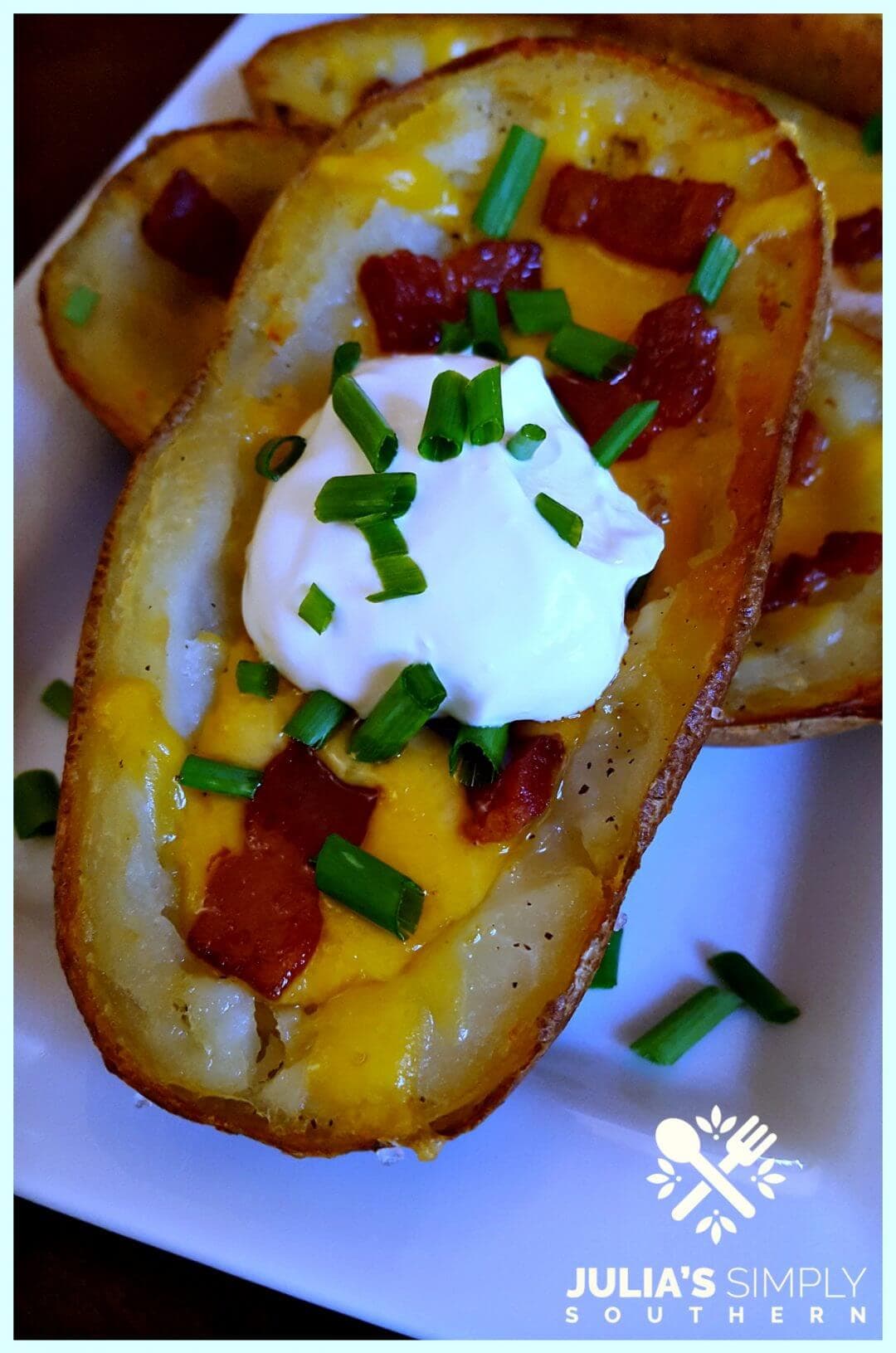 Perfect Potato Skins Recipe Julias Simply Southern