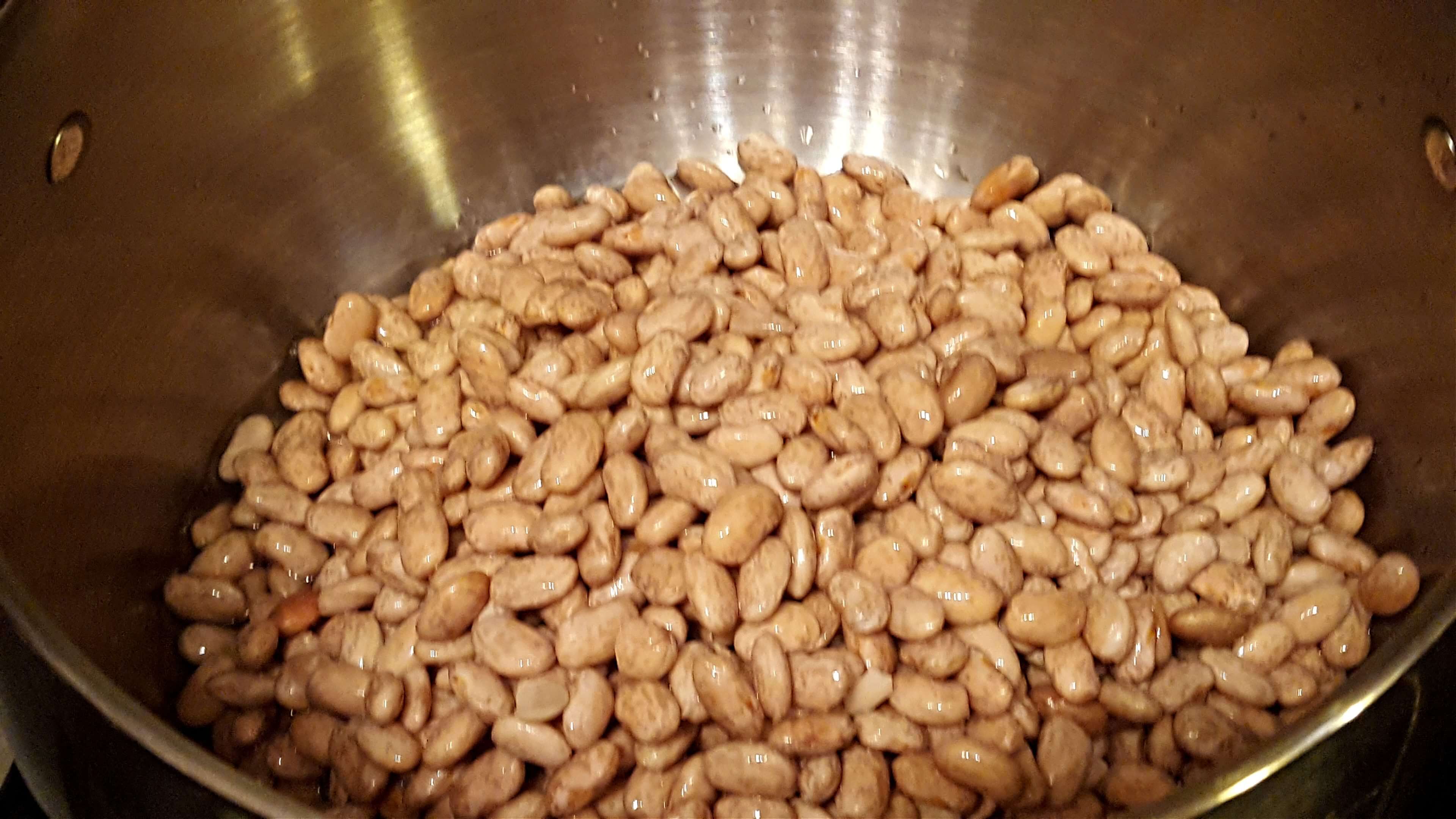 Pinto beans ready to be cooked