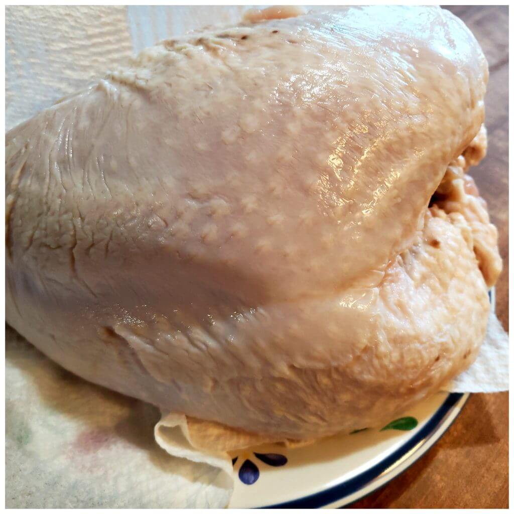 Raw bone in turkey breast